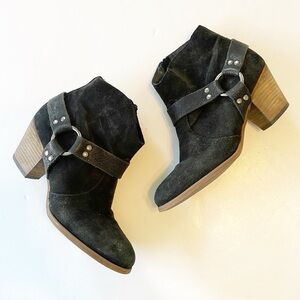 Firth black ankle booties